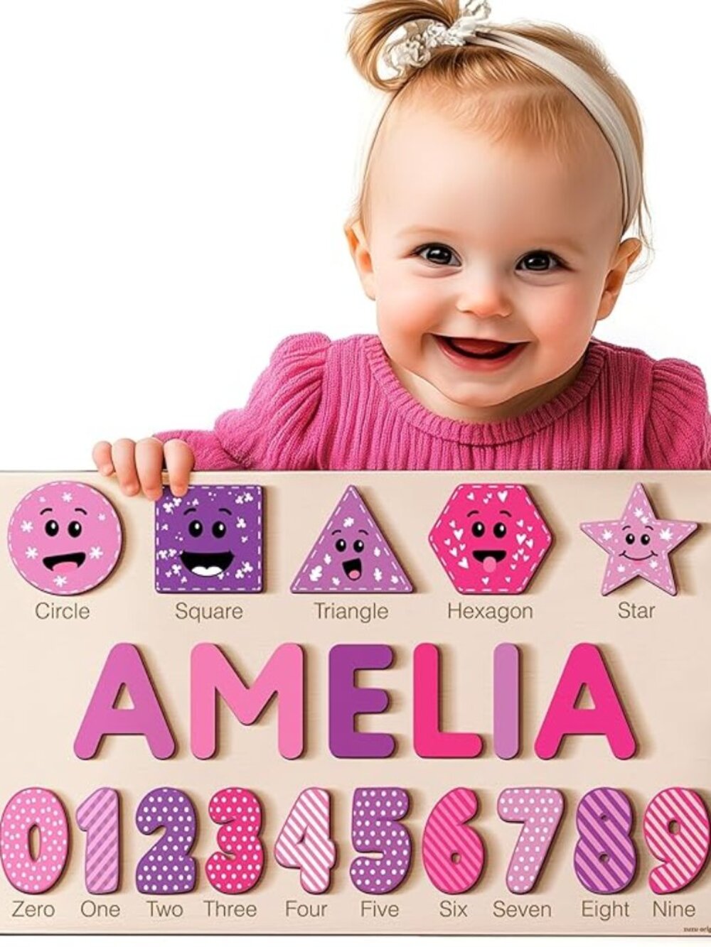 Zuzu Puzzle Puzzles for Toddlers Boy and Girl Personalized Name Puzzle
